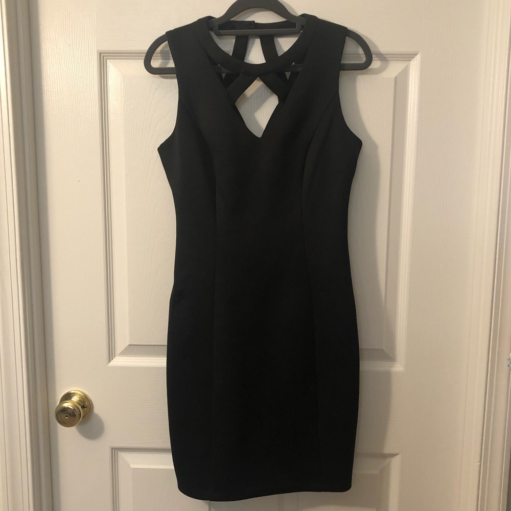 Guess Strappy Little Black Dress